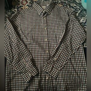 ROWM Mens plaid button downs shirt